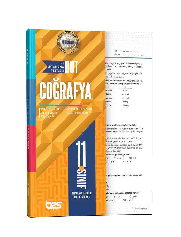 BES DUT 11.SINIF UYGULAMA TESTİ COĞRAFYA - 2025-26